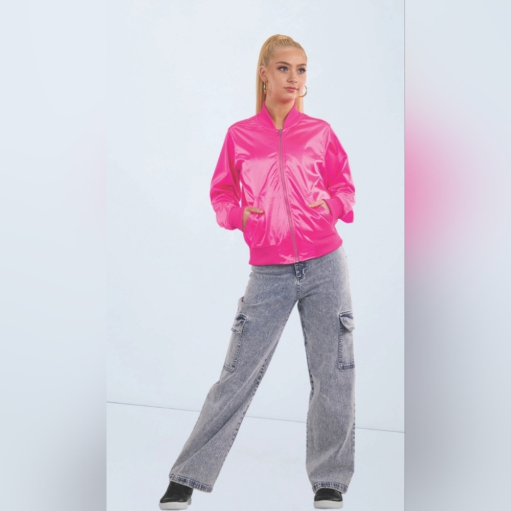 Weissman Hot Pink Satin Jacket SIZE SA Small Adult
